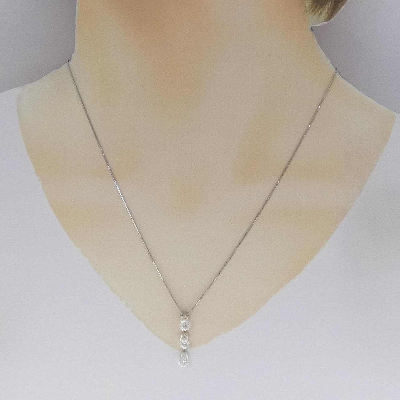PT900/PT850 ダイヤモンド ネックレス 1.00CT