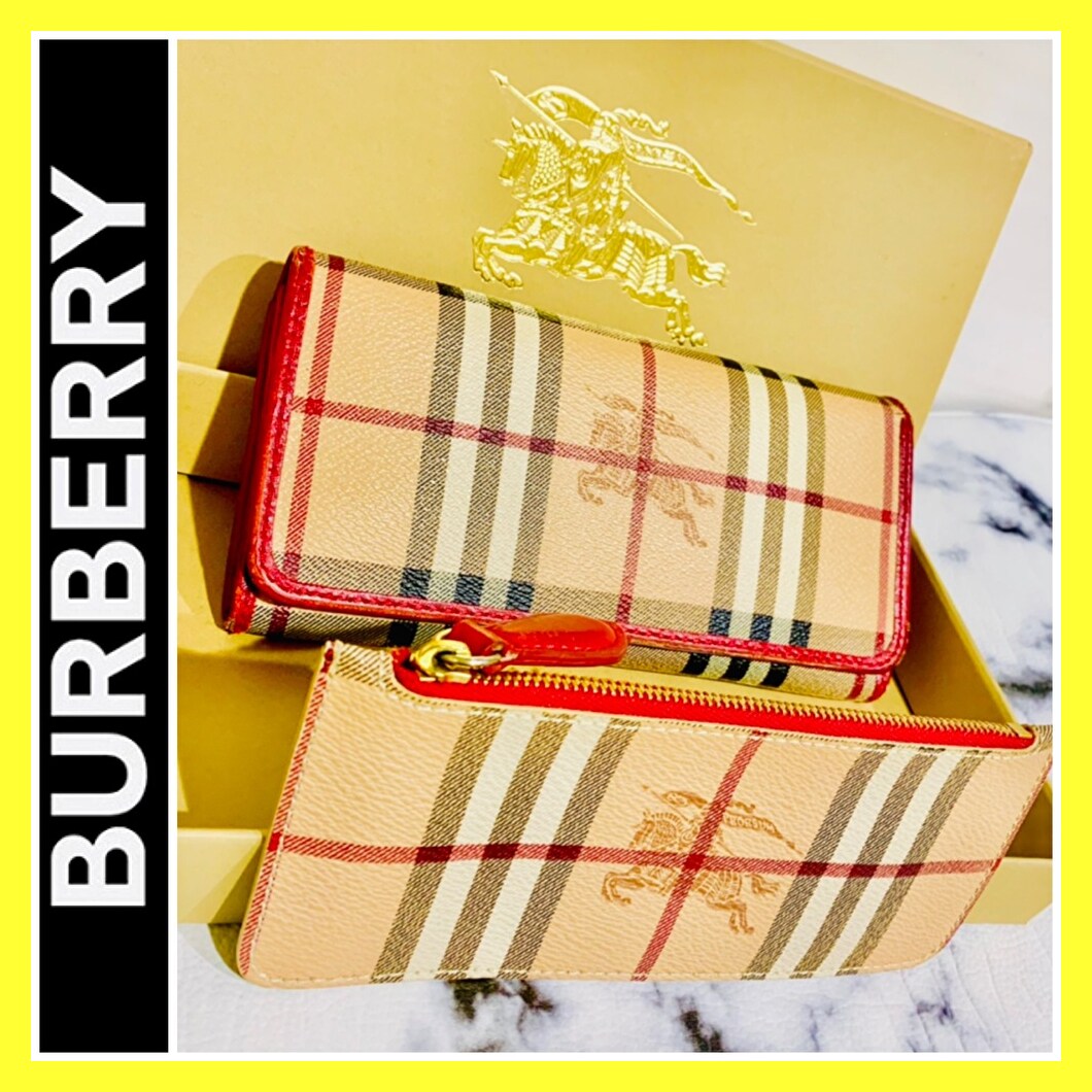 バーバリー ウォレット 箱つき 匿名配送 Burberry バーバリー 長財布 メンズ レディース 限定のフリマ商品 Kante Komehyo