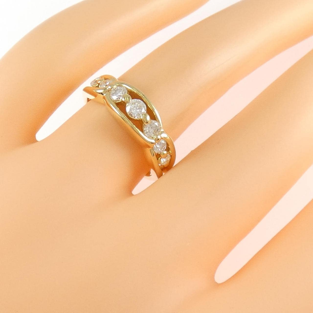 K18YG ダイヤモンド リング 0.52CT