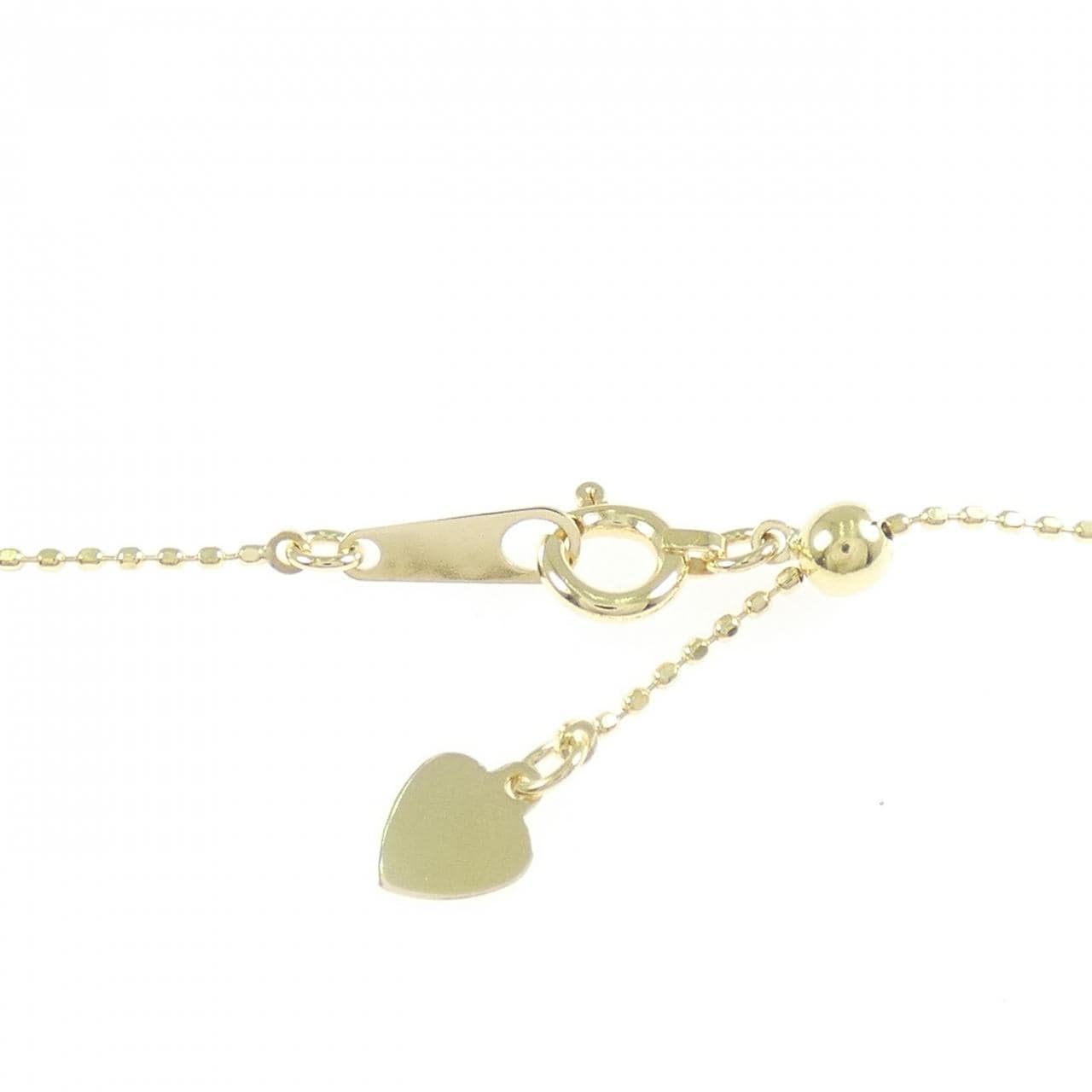 K18YG フラワー ダイヤモンド ネックレス 0.32CT