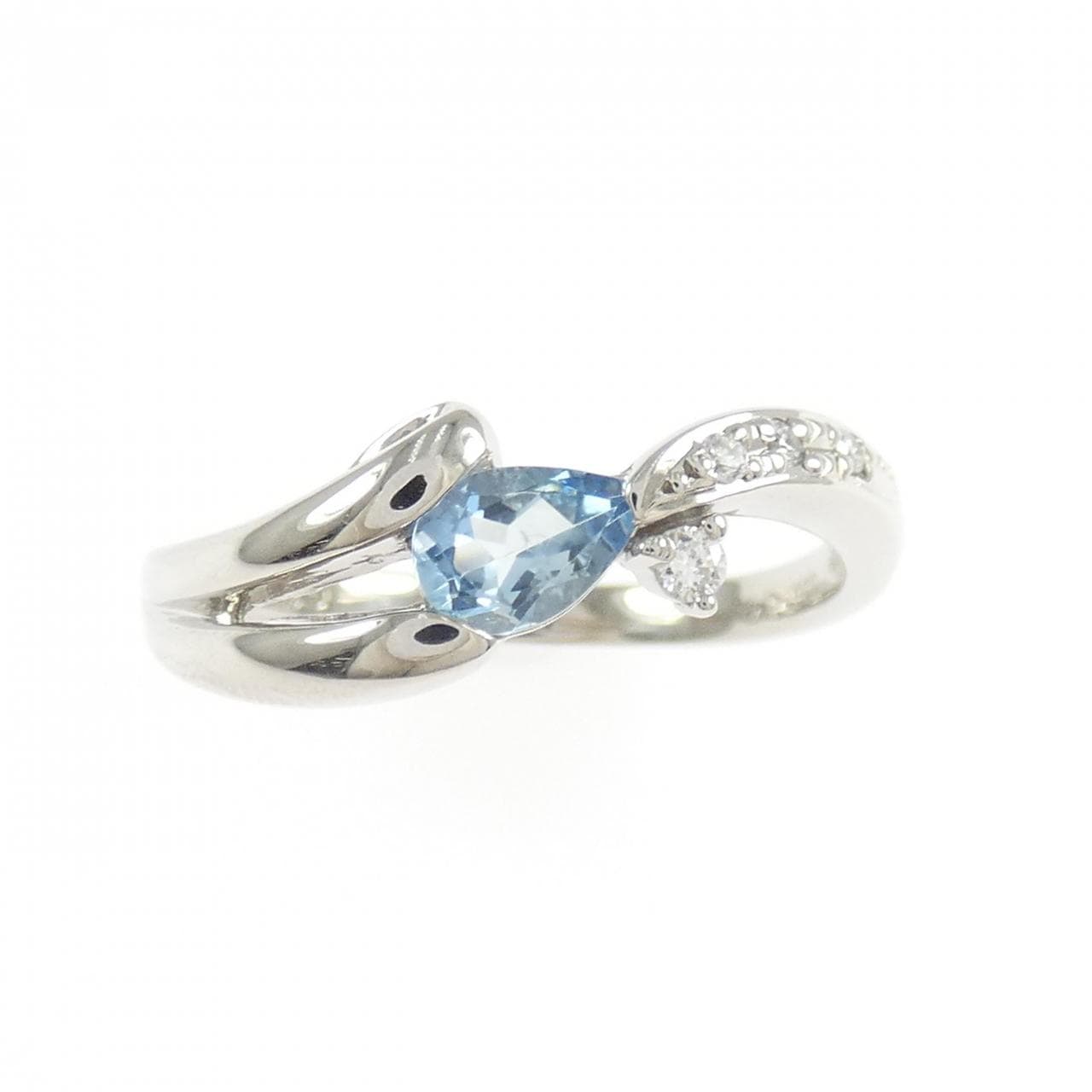 PT900 アクアマリン リング 0.33CT