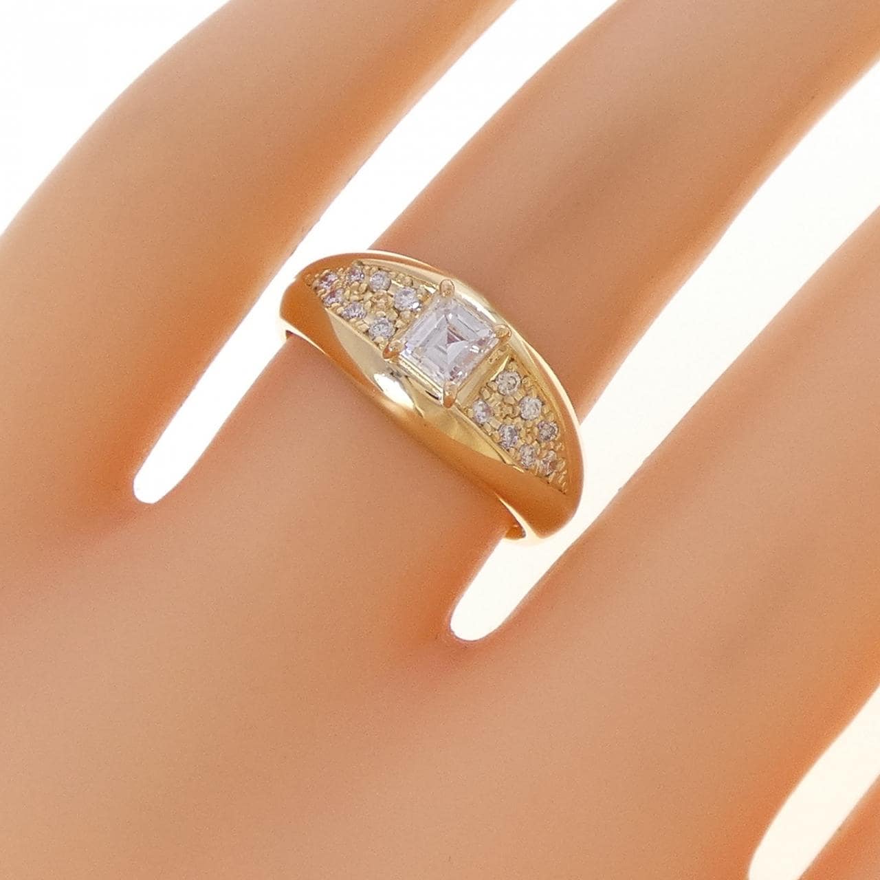 K18YG ダイヤモンド リング 0.29CT
