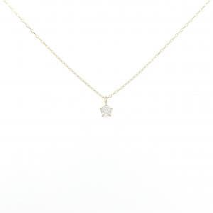 K18YG ソリティア ダイヤモンド ネックレス 0.05CT