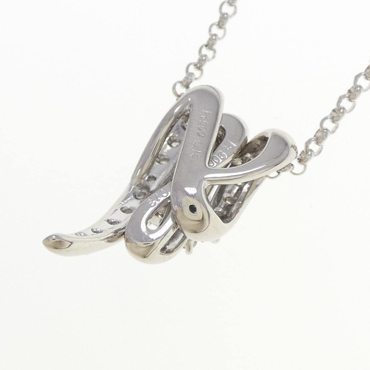 PT900/PT850 2WAY エメラルド ネックレス 0.07CT