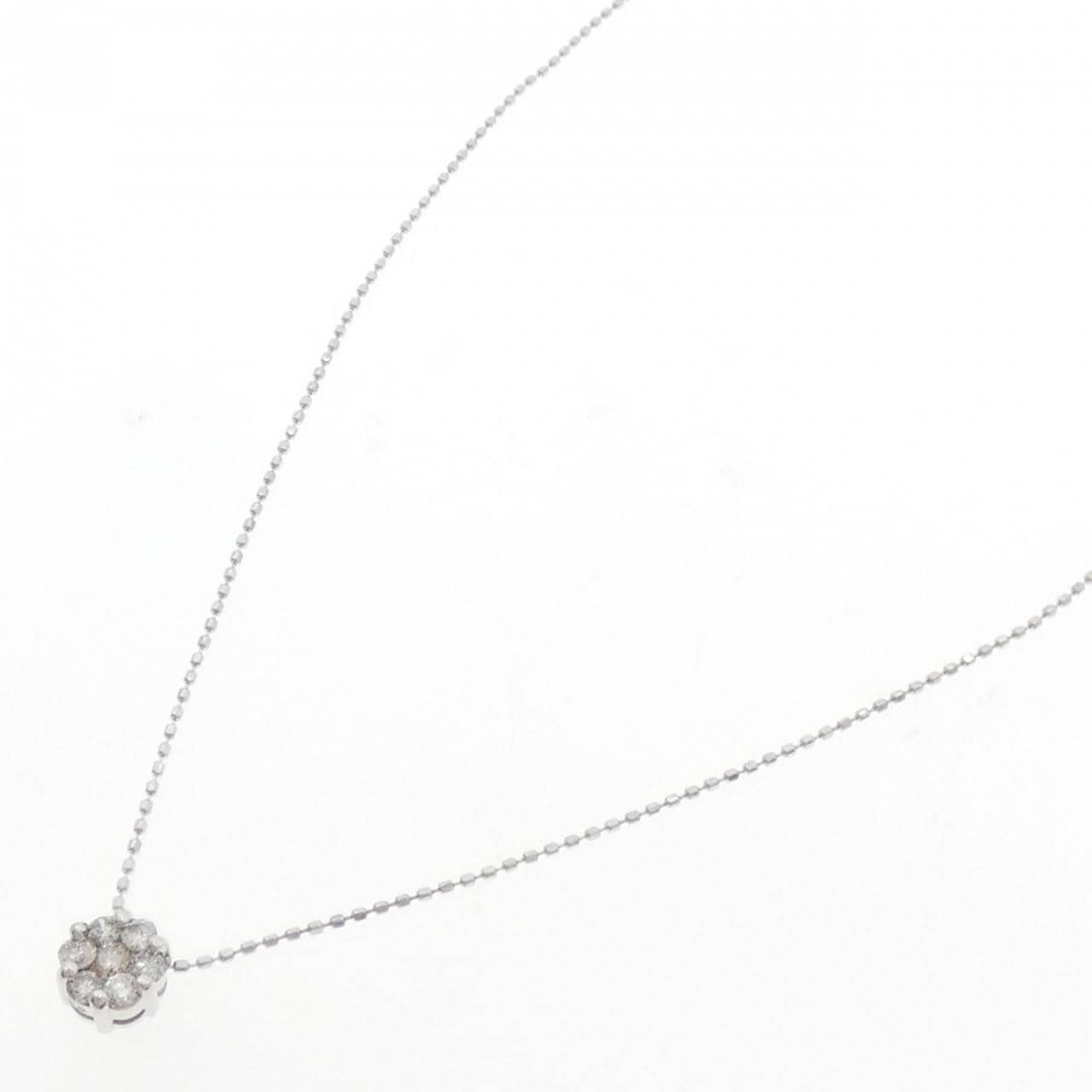 K18WG ダイヤモンド ネックレス 0.3CT