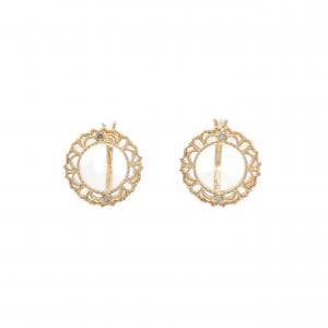 アガット ダイヤモンド ピアス 0.02CT