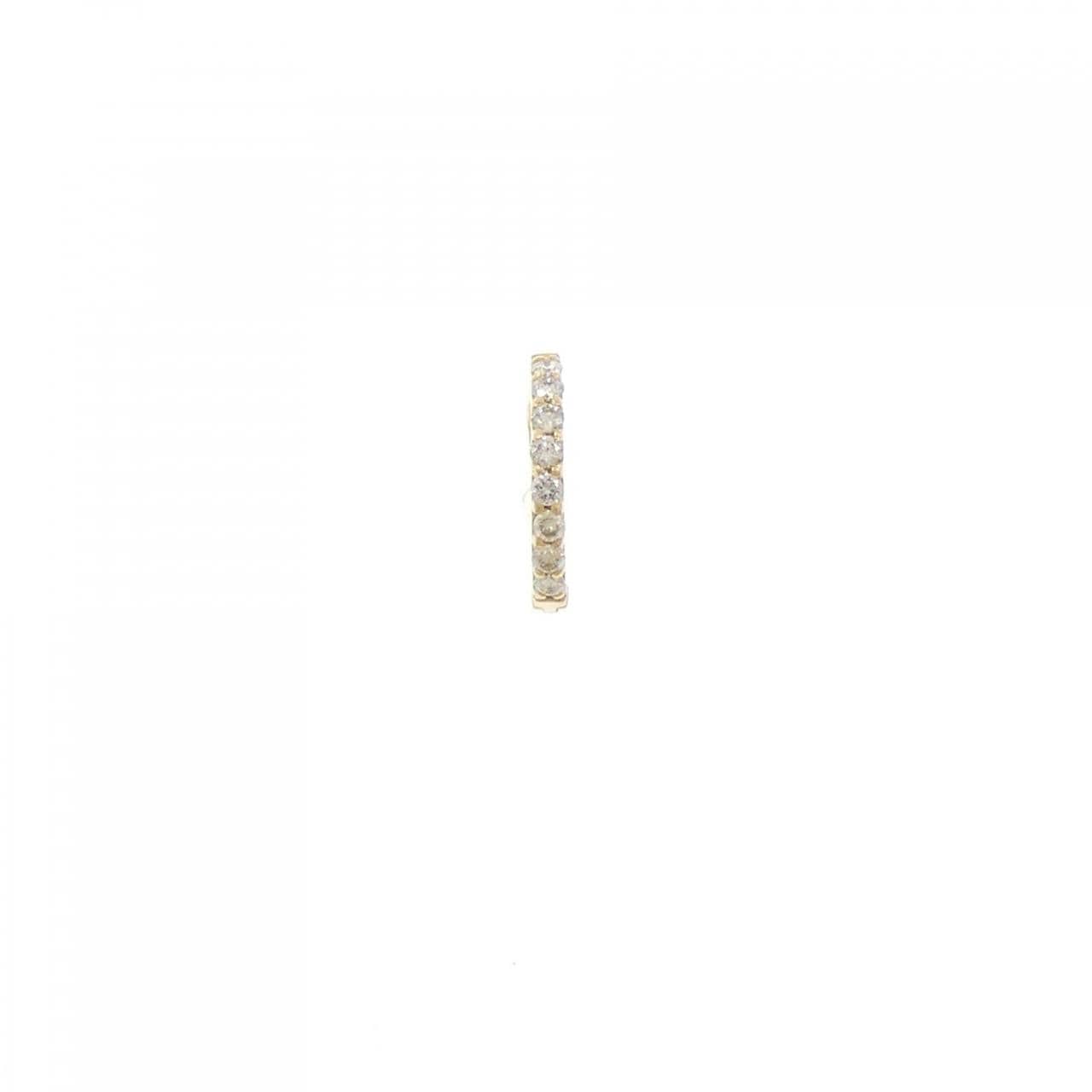 K18YG鑽石耳環 0.10CT单耳