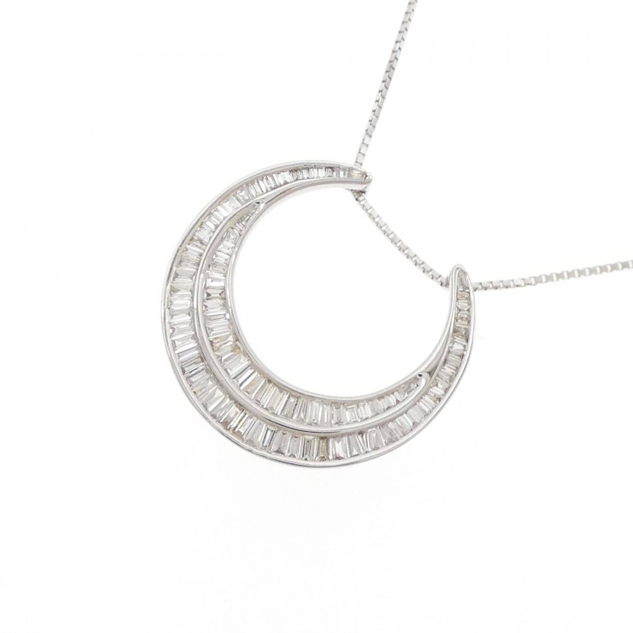 K18WG ダイヤモンド ネックレス 0.72CT