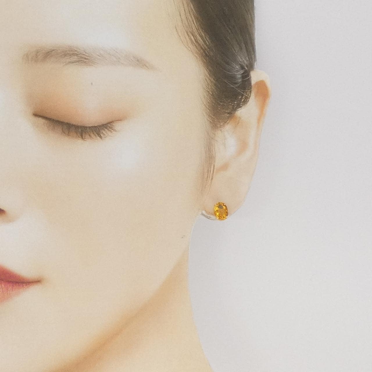 【新品】K18YG ベリル ピアス