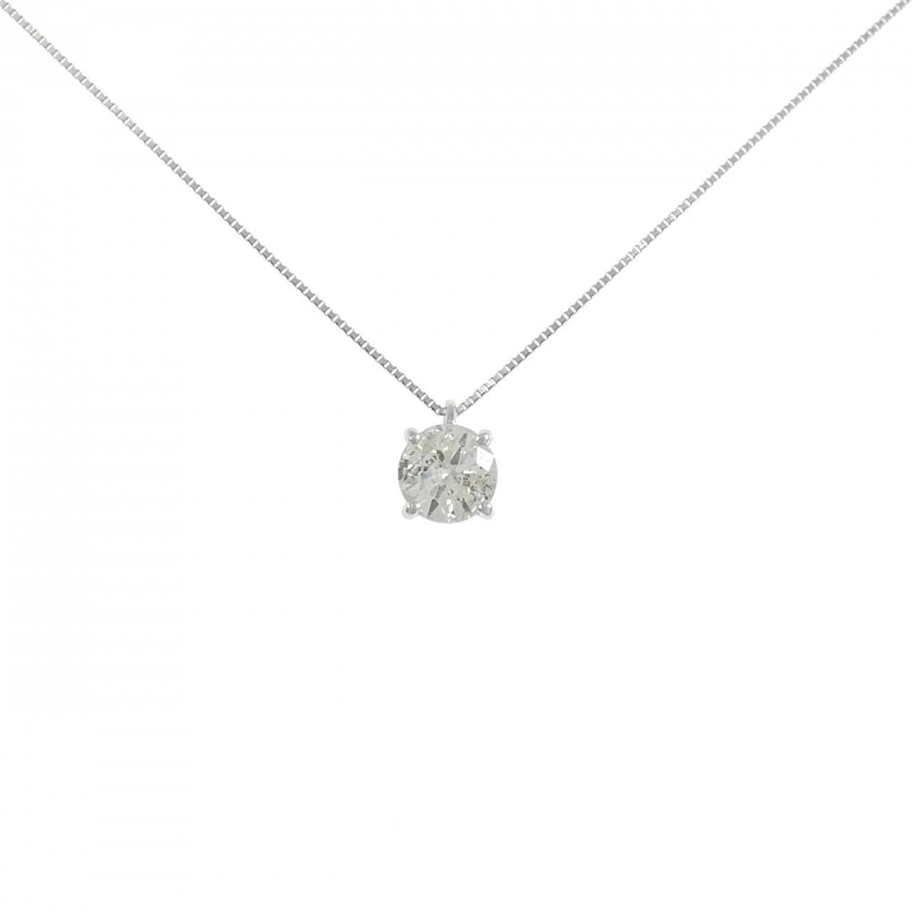 PT900/PT850 ソリティア ダイヤモンド ネックレス 1.49CT