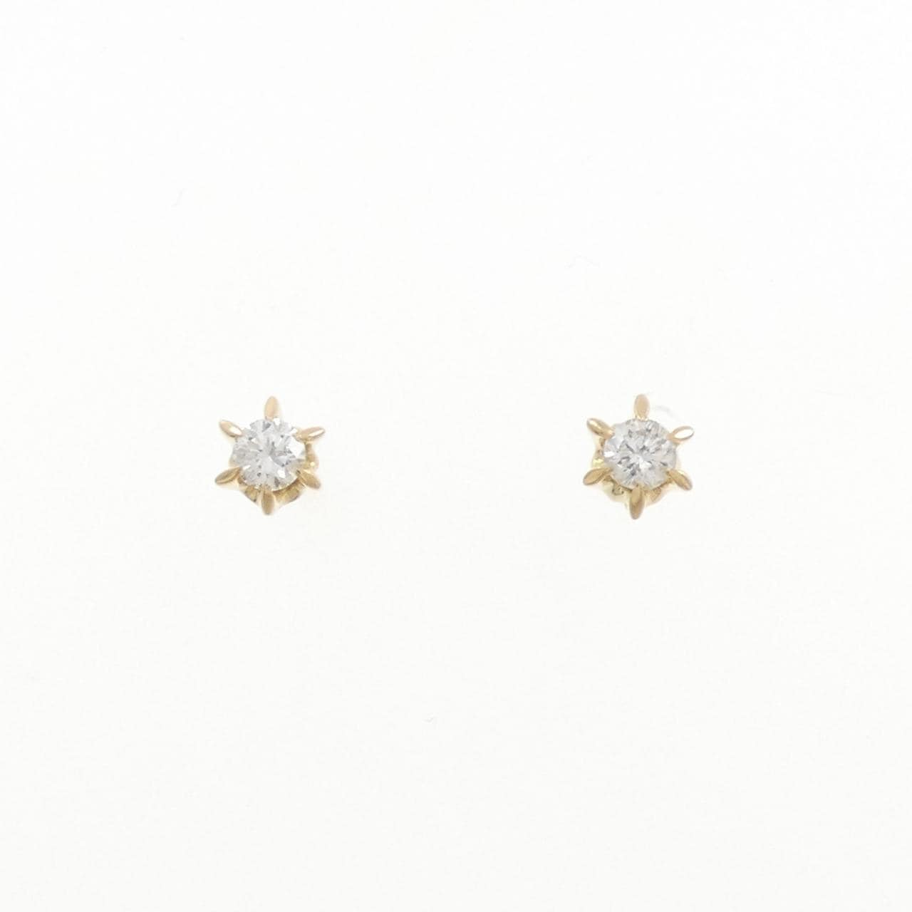 K18YG ダイヤモンド ピアス 0.20CT