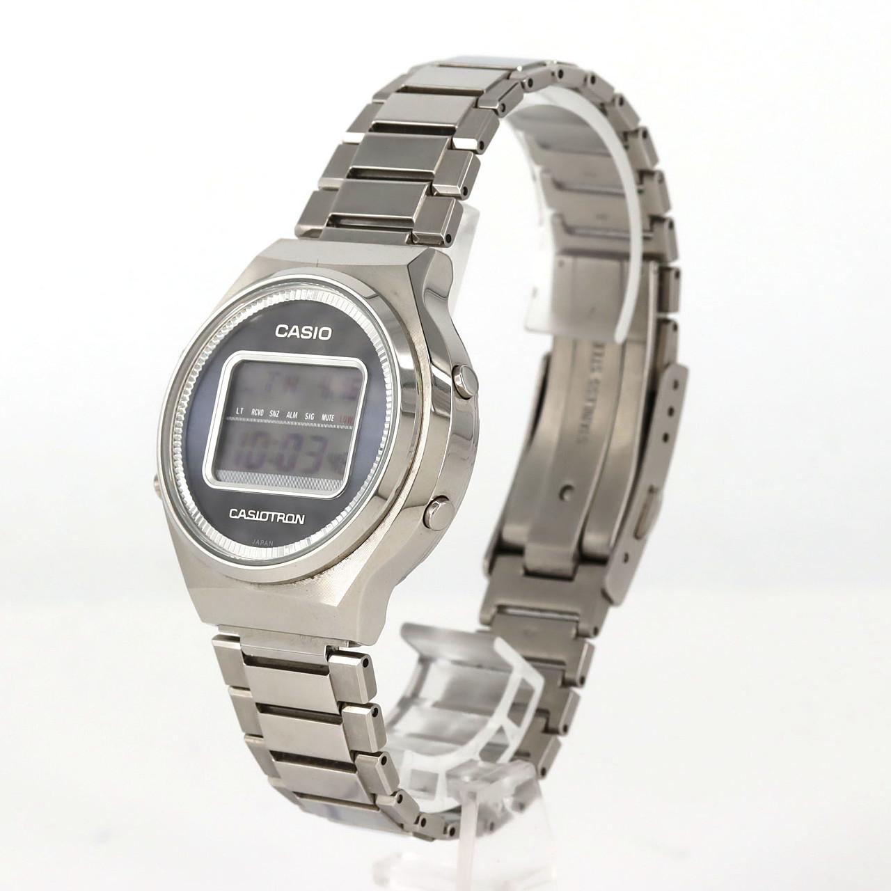 カシオ カシオトロン 電波時計 LIMITED TRN-50-2AJR SS ソーラークォーツ