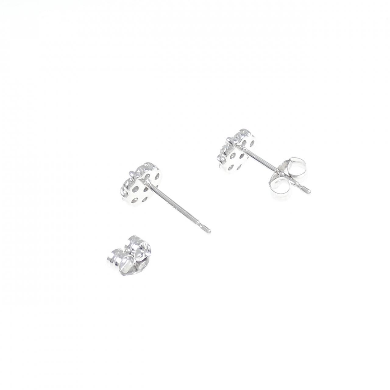 コメ兵｜K14WG フラワー ダイヤモンド ピアス 0.35CT｜ジュエリー ...