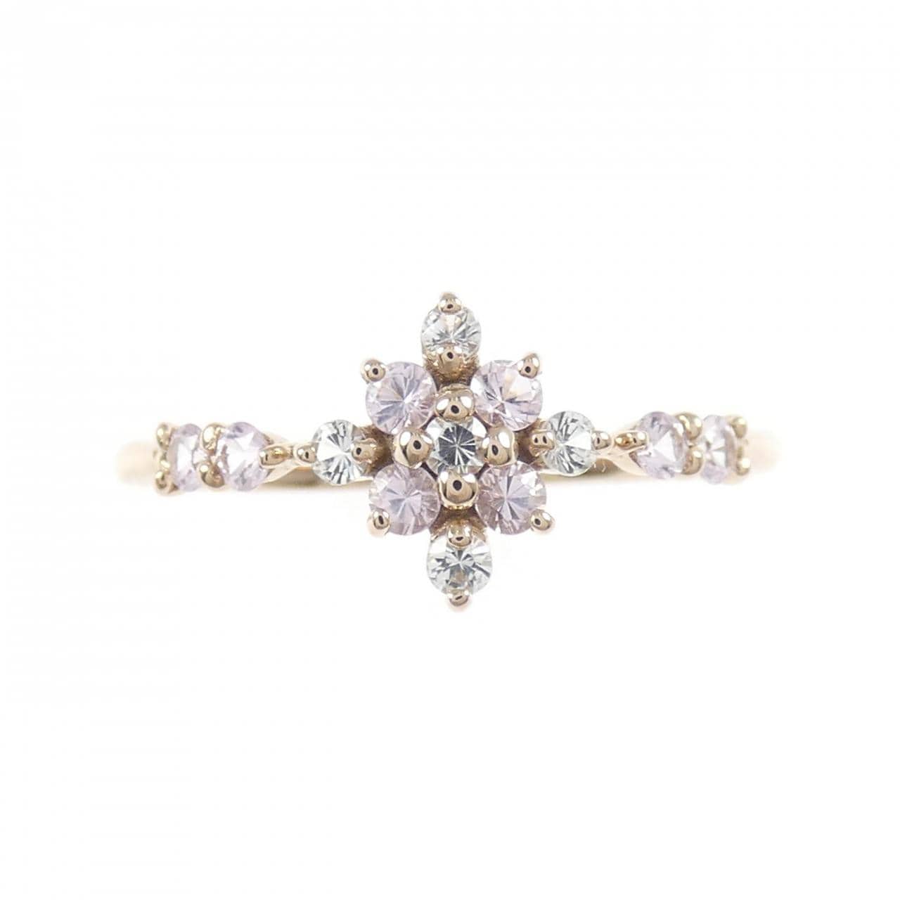 K18PG 合成サファイア リング