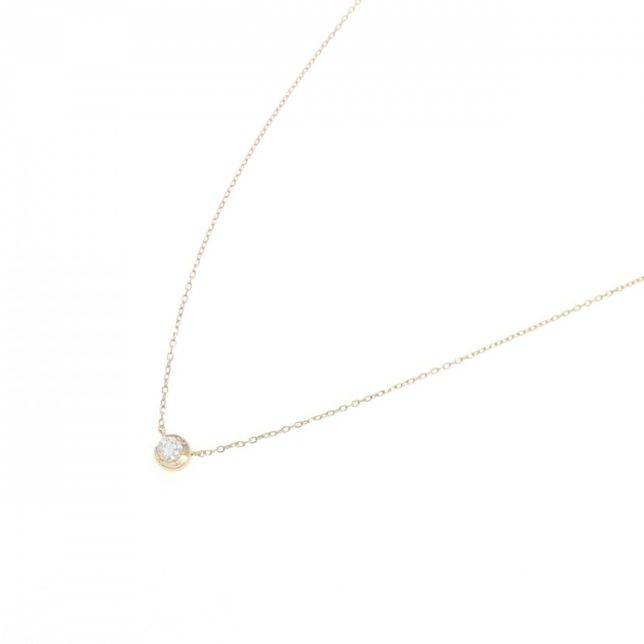 スタージュエリー ムーンセッティング ネックレス 0.06CT