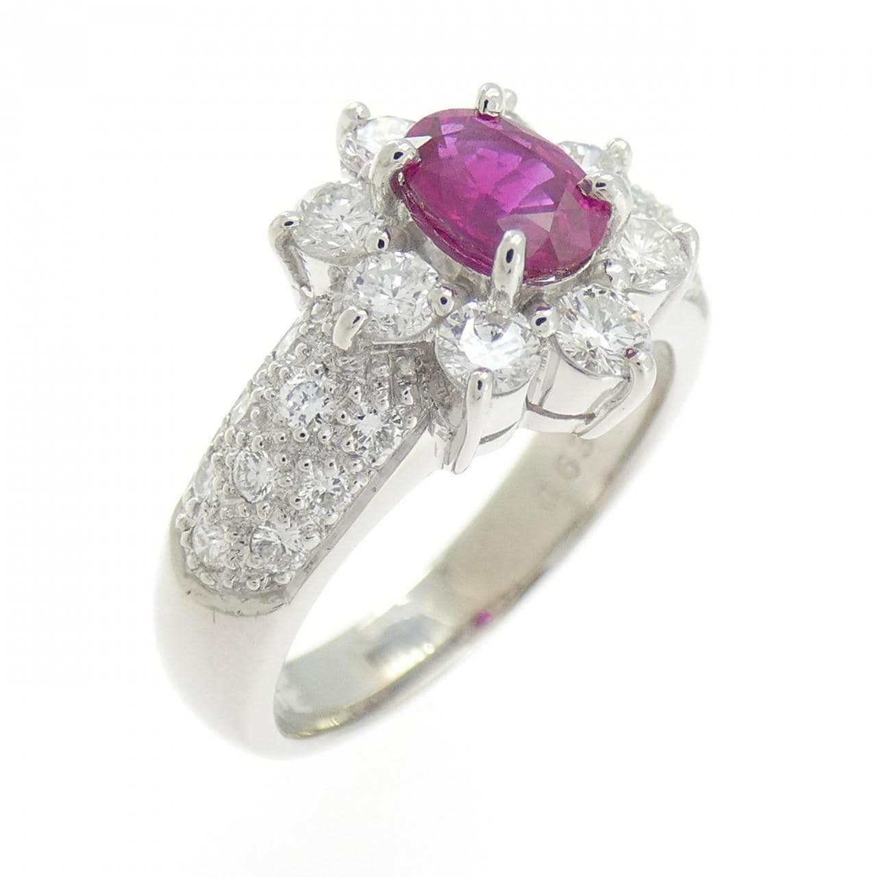 PT900 ルビー リング 0.630CT