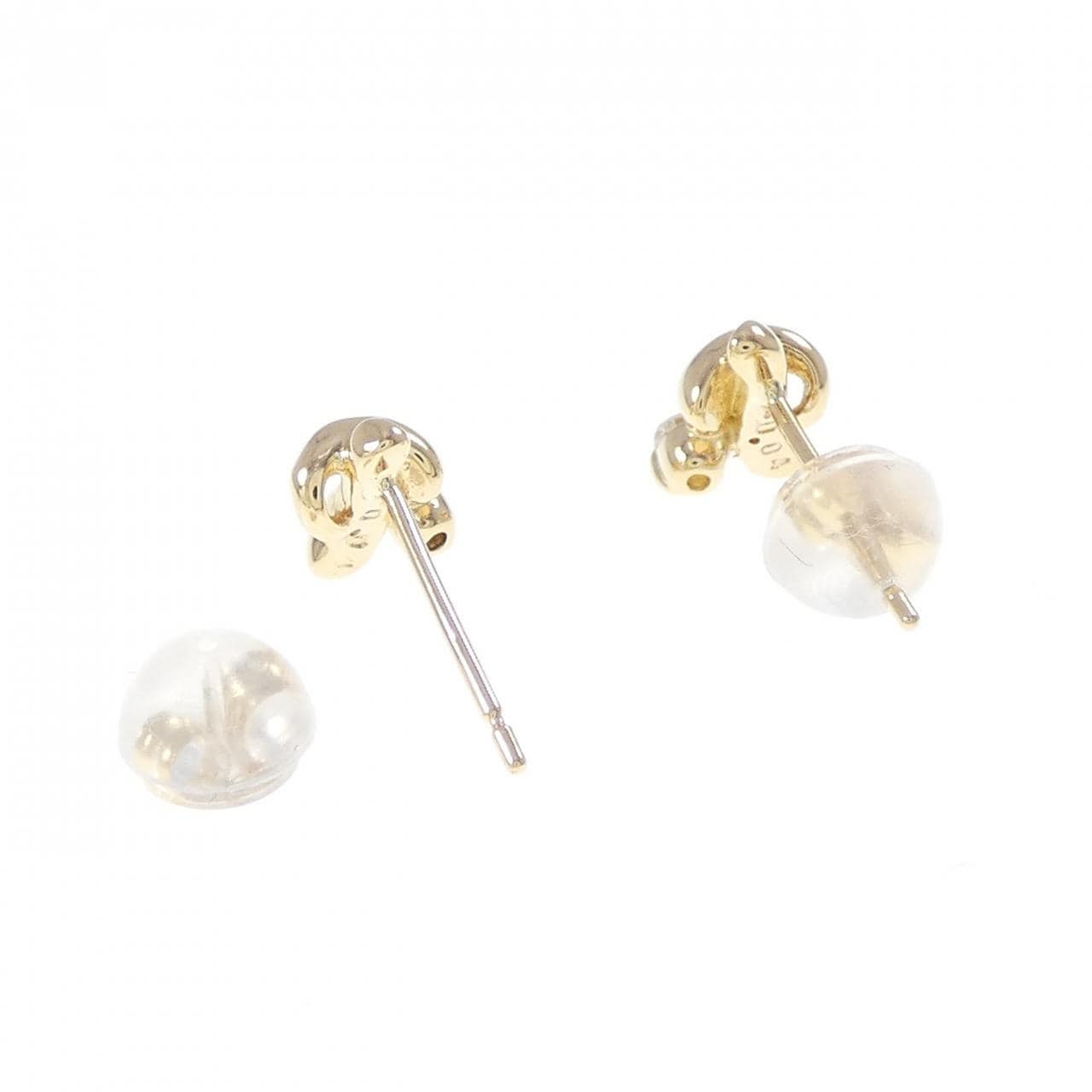 K18YG ダイヤモンド ピアス 0.08CT