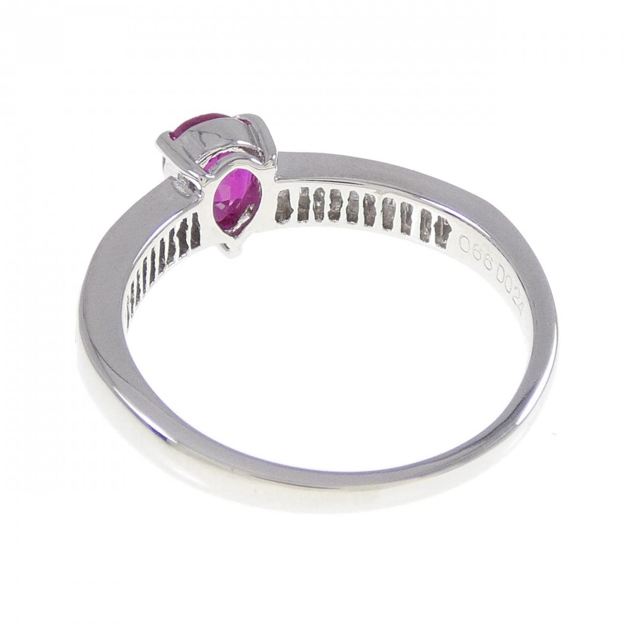 PT900 Ruby Ring 0.66CT