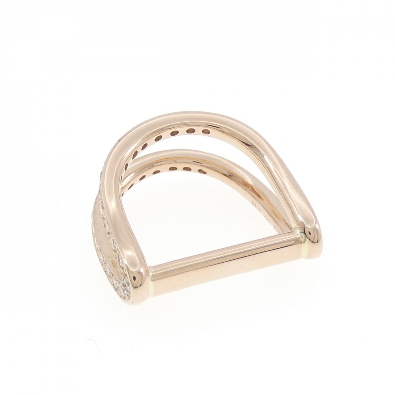 750PG ダイヤモンド ピンキー リング 0.33CT