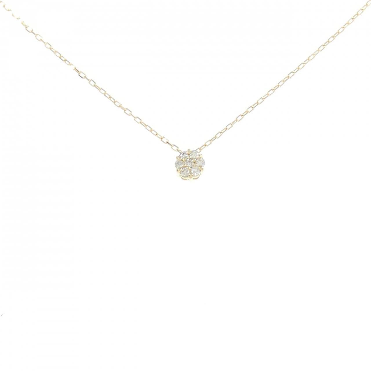 [BRAND NEW] K18YG Diamond necklace 0.05CT