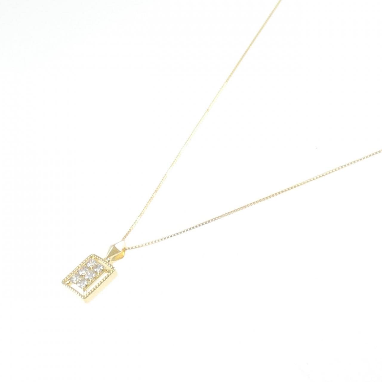 K18YG ダイヤモンド ネックレス 0.21CT