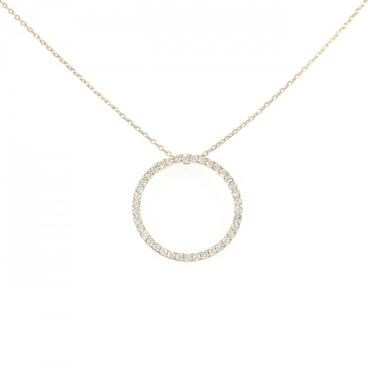 K18PG ダイヤモンド ネックレス 0.35CT