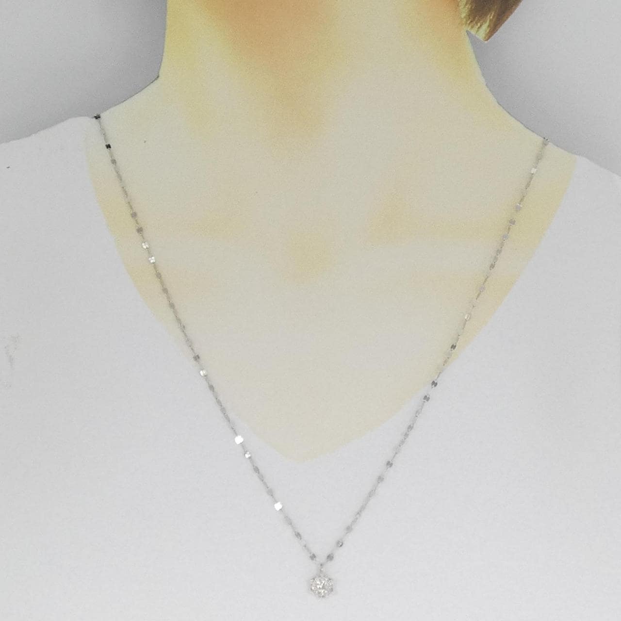 PT900/PT850 ダイヤモンド ネックレス 0.31CT