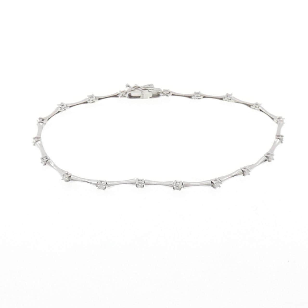 K14WG ダイヤモンド ブレスレット 0.32CT