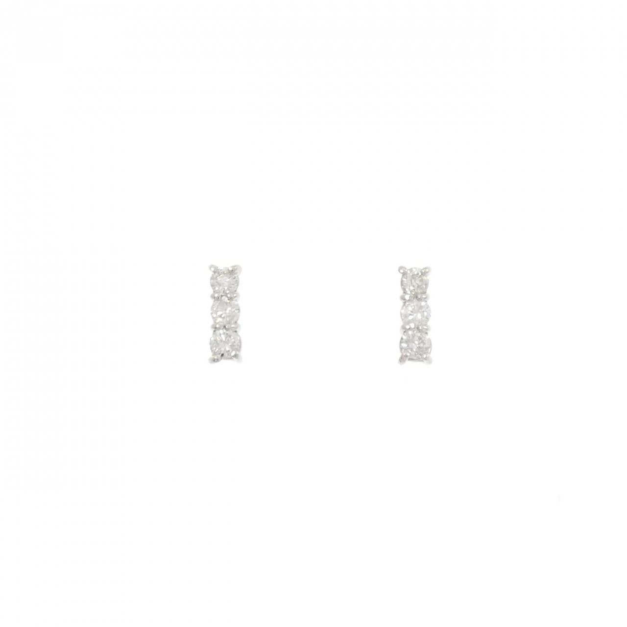 PT900 ダイヤモンド ピアス 0.30CT