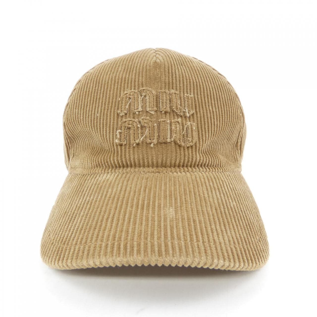 ミュウミュウ MIU MIU ベルベット ベースボール 5HC179 2F81 キャップ