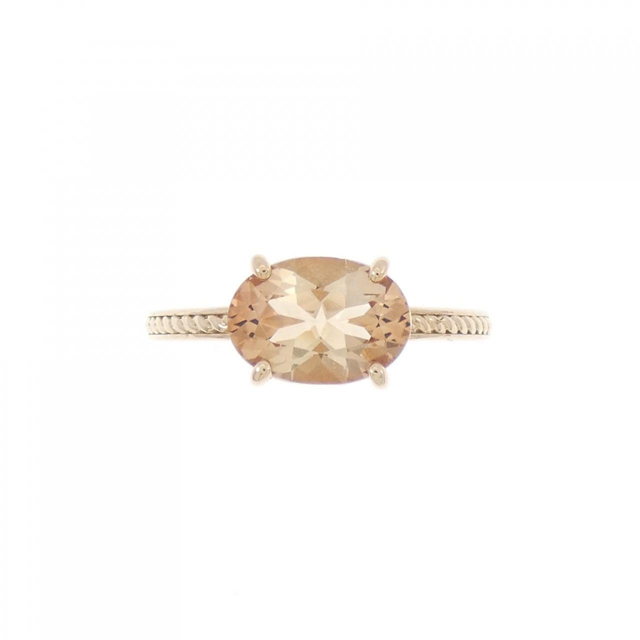 K18PG ラブラドライト リング 1.38CT