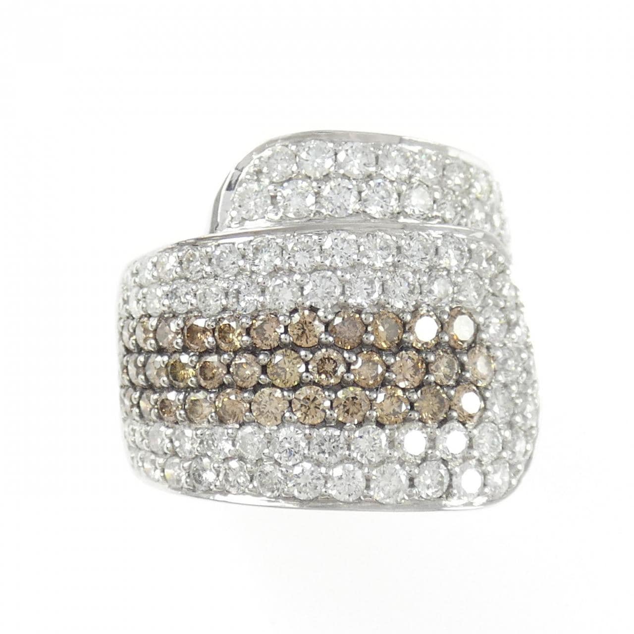 K18WG/K18BG ダイヤモンド リング 2.50CT