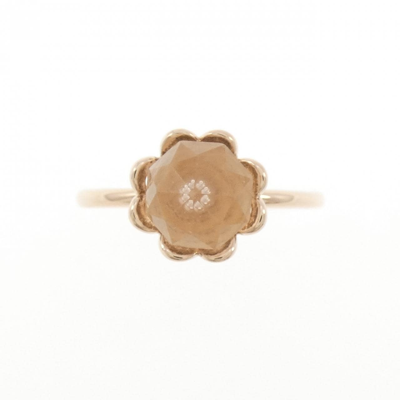 4゜C ローズクオーツ リング