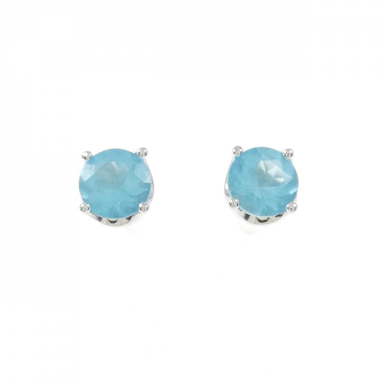K18WG アパタイト ピアス 1.52CT