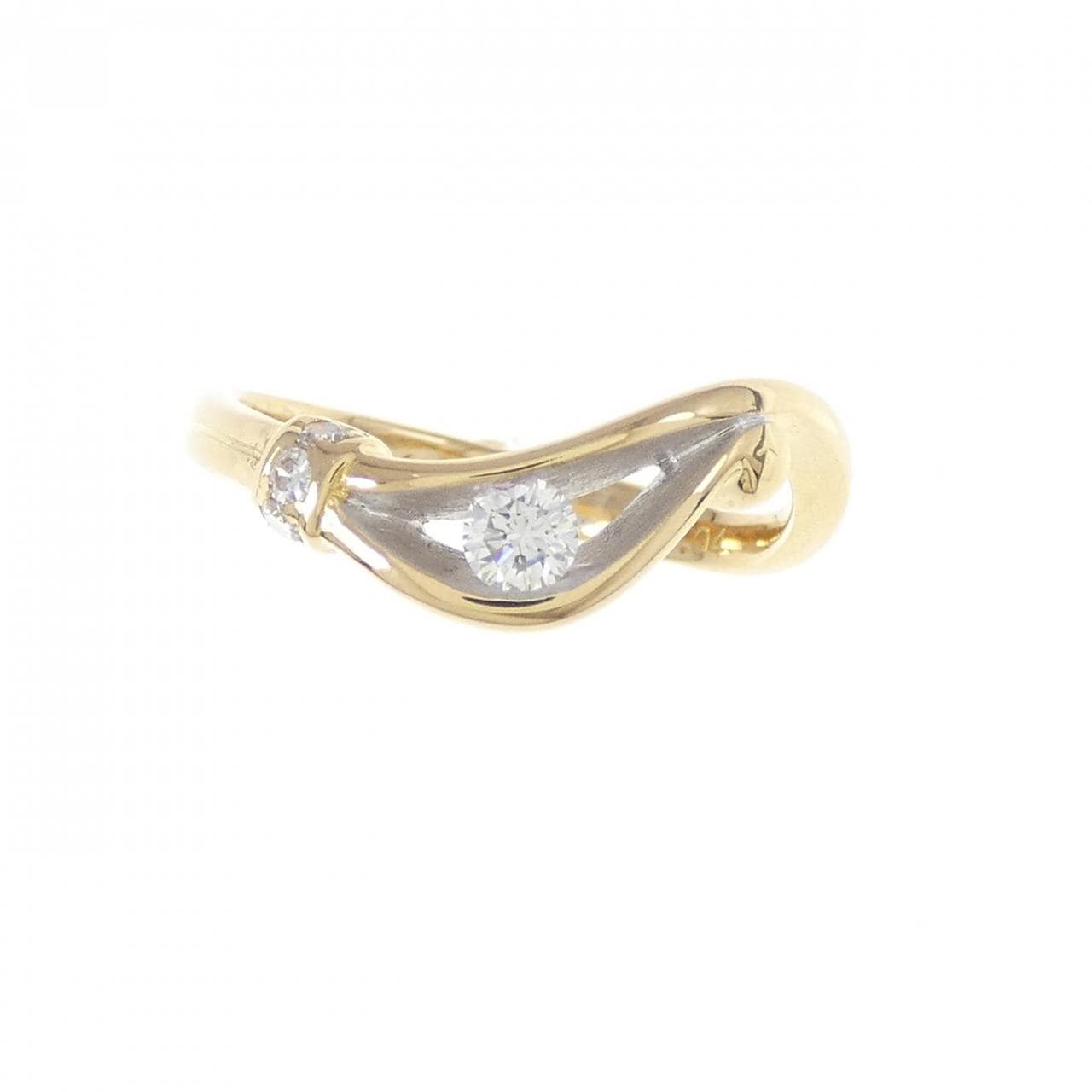 K18YG/K18WG鑽石0.11CT