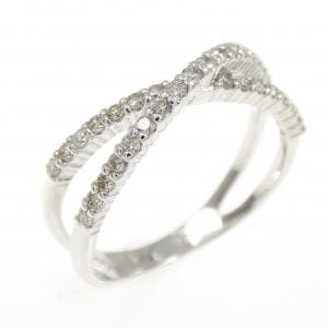 K18WG ダイヤモンド リング 0.27CT