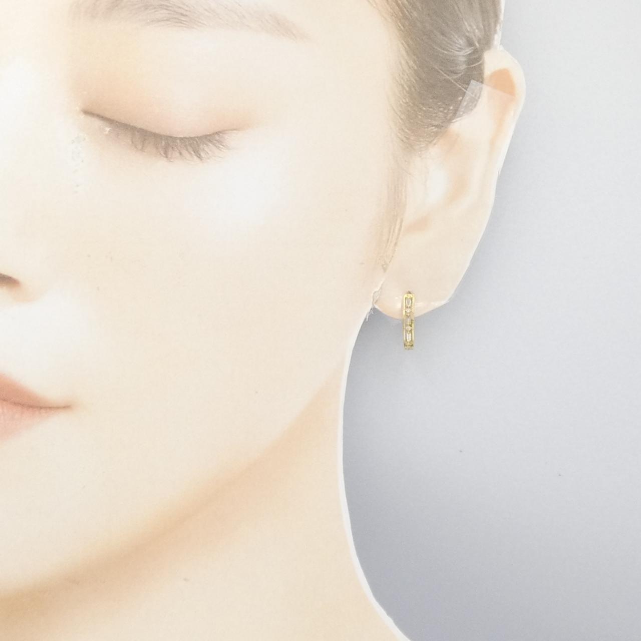 【新品】K18YG ダイヤモンド ピアス 0.16CT