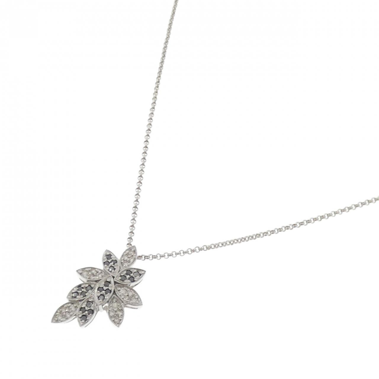 K18WG ダイヤモンド ネックレス 0.553CT