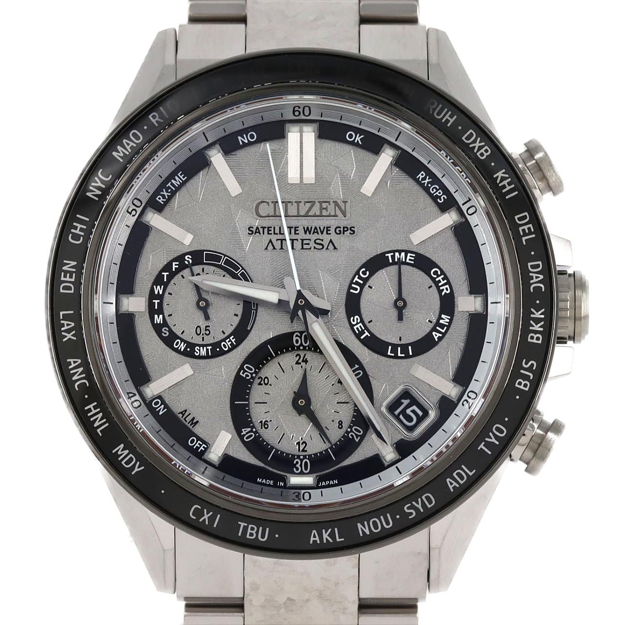 【新品】シチズン アテッサ GPS 電波時計 F950-0029S0G/CC4076-65A TI ソーラークォーツ