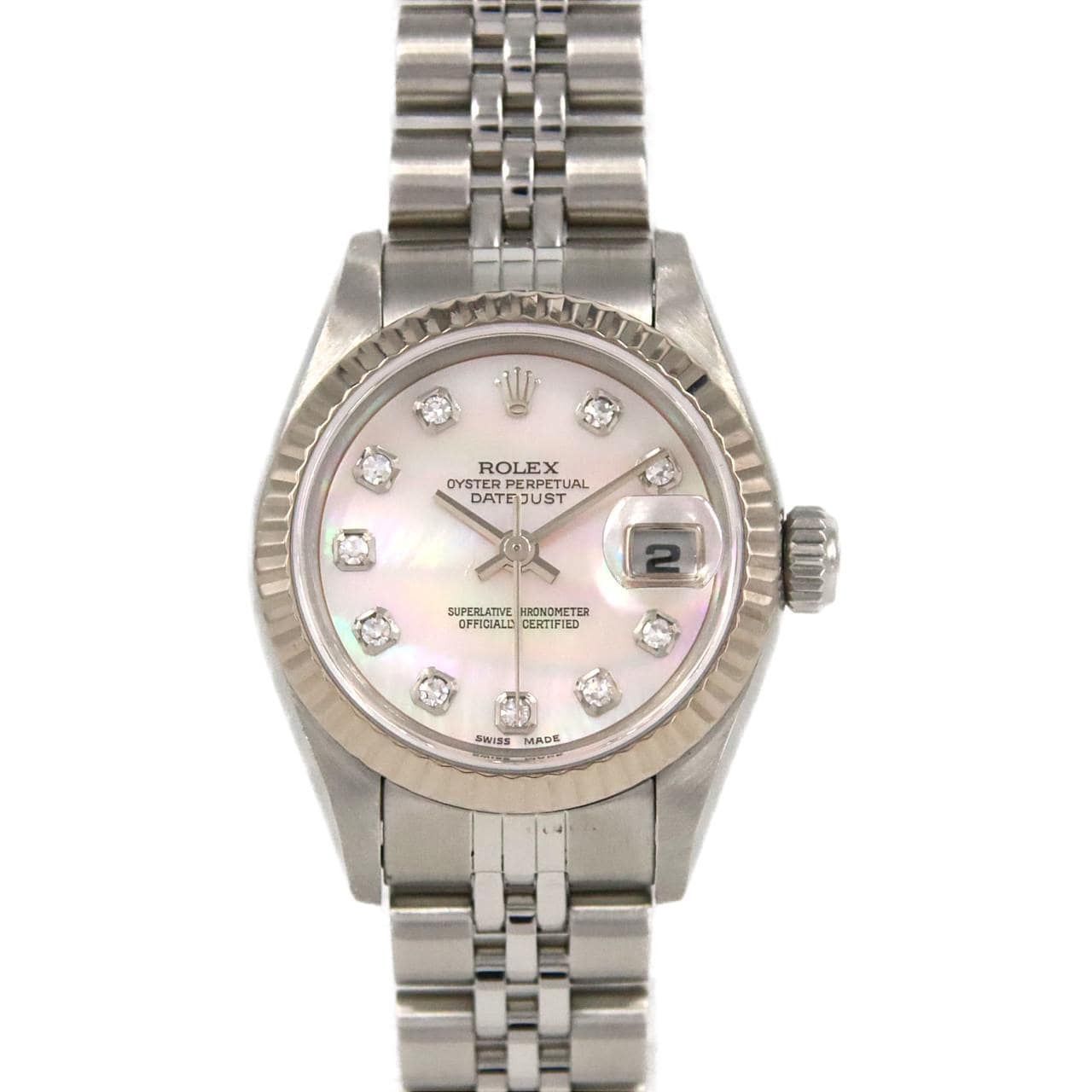 ロレックス デイトジャスト 79174NG SSxWG 自動巻 F番