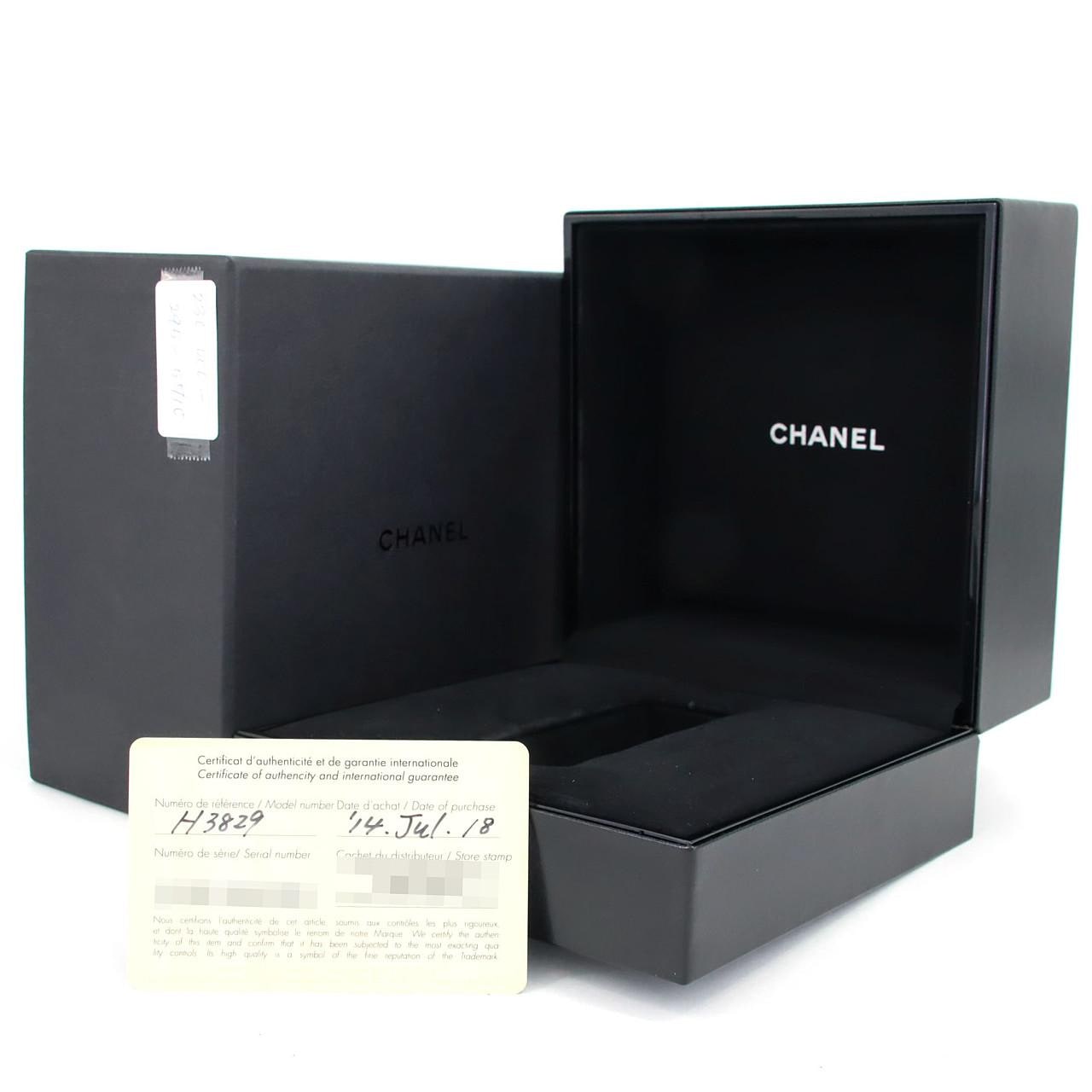 シャネル J12インテンスブラック38mmセラミック H3829 セラミック 自動巻
