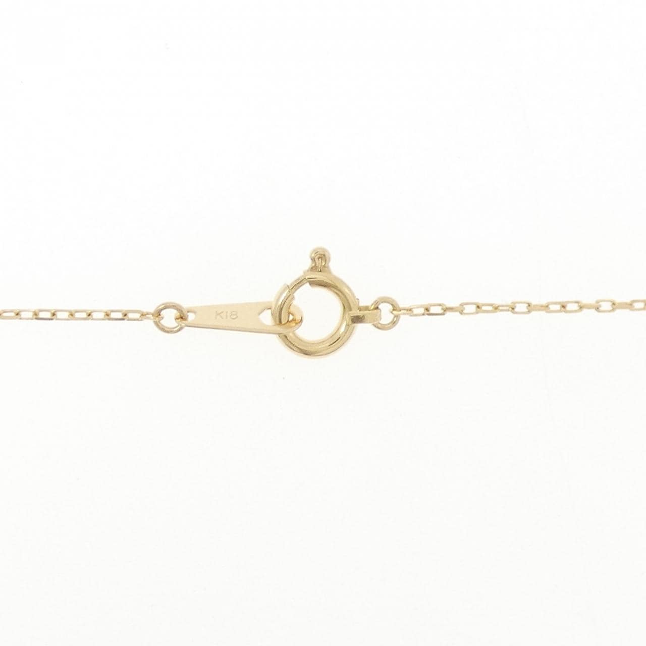 K18YG ソリティア ダイヤモンド ネックレス 0.10CT