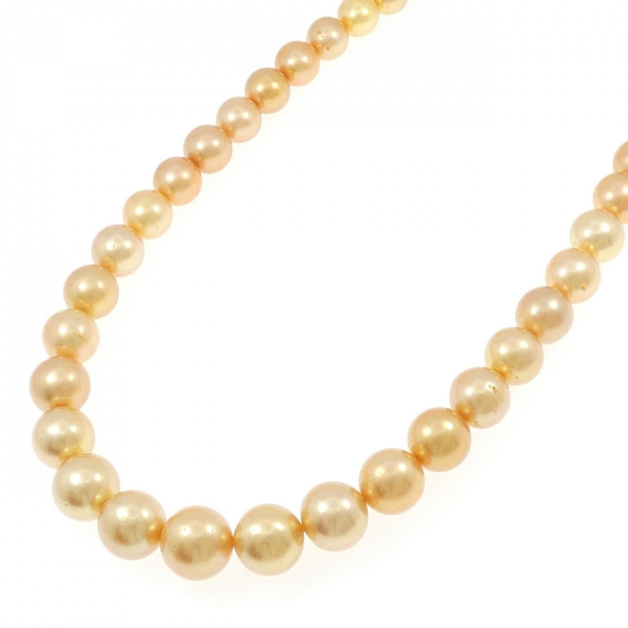シルバークラスプ 白蝶パール ネックレス 8.5-13mm