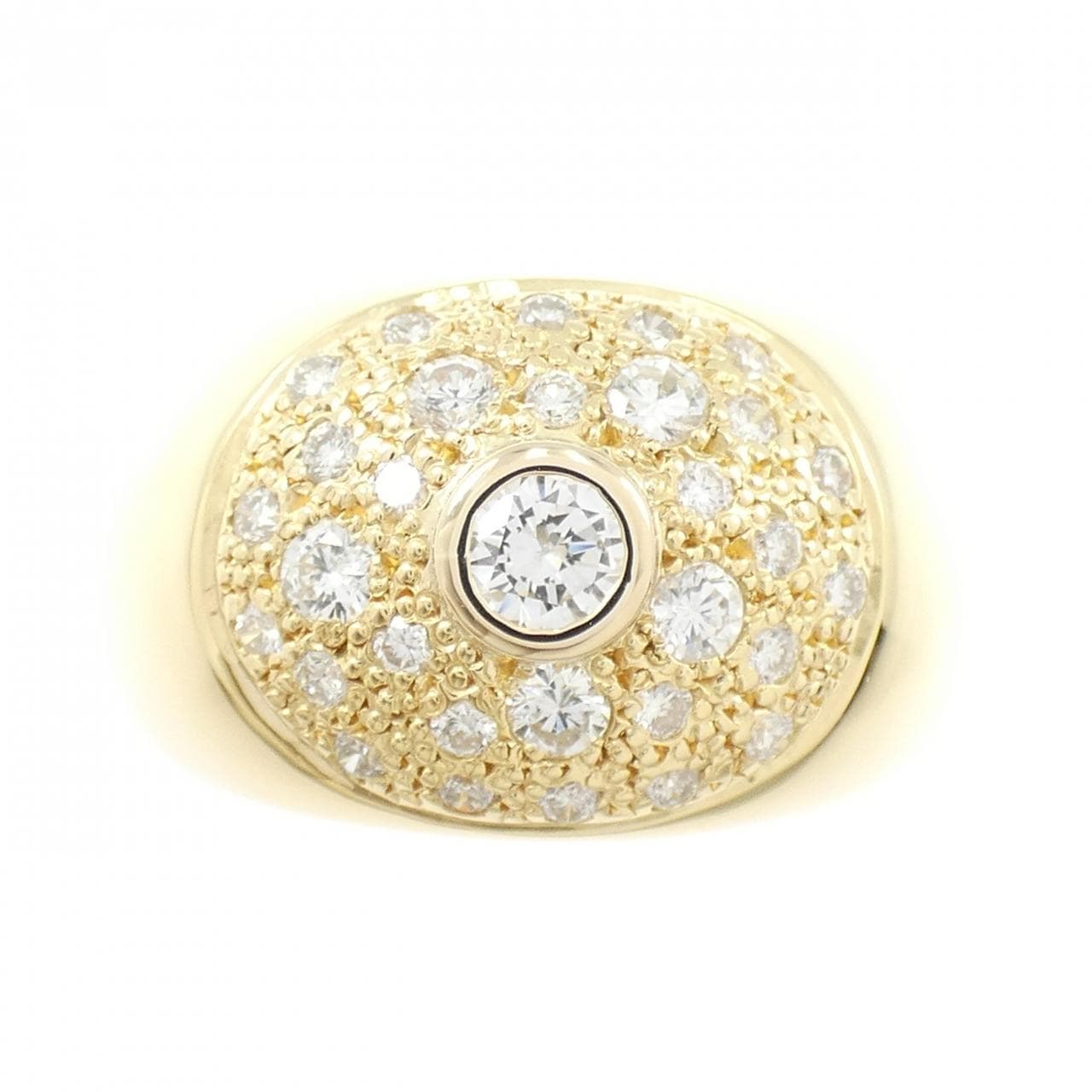 K18YG ダイヤモンド リング 0.34CT