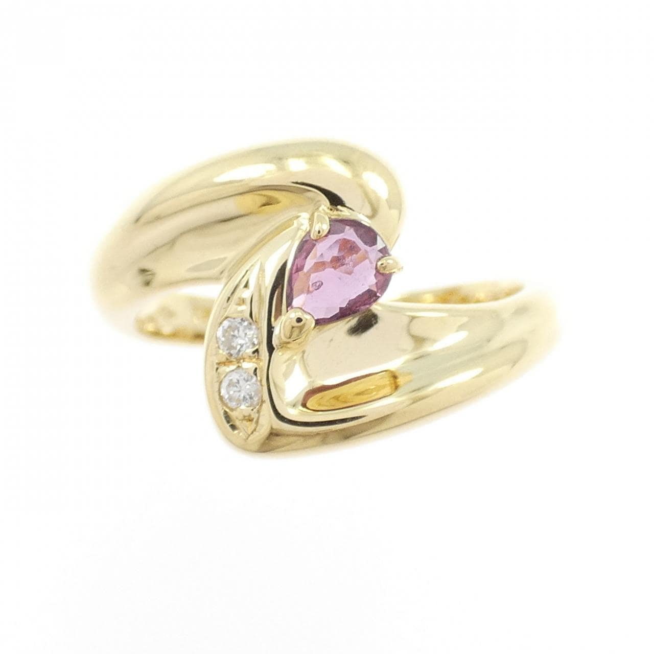 K18YG ルビー リング 0.20CT