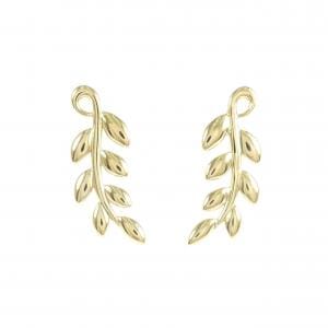 ティファニー オリーブリーフ クライマー ピアス