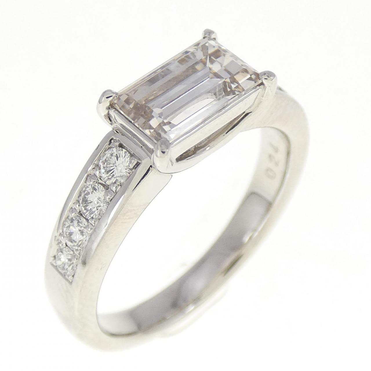 PT ダイヤモンド リング 1.031CT FaB SI2 ファンシーカット