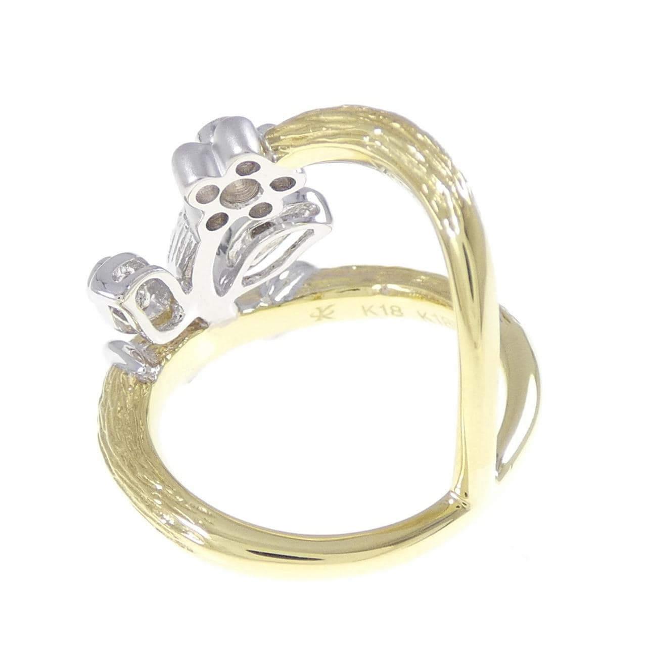 カラチ フラワー ダイヤモンド リング 0.04CT