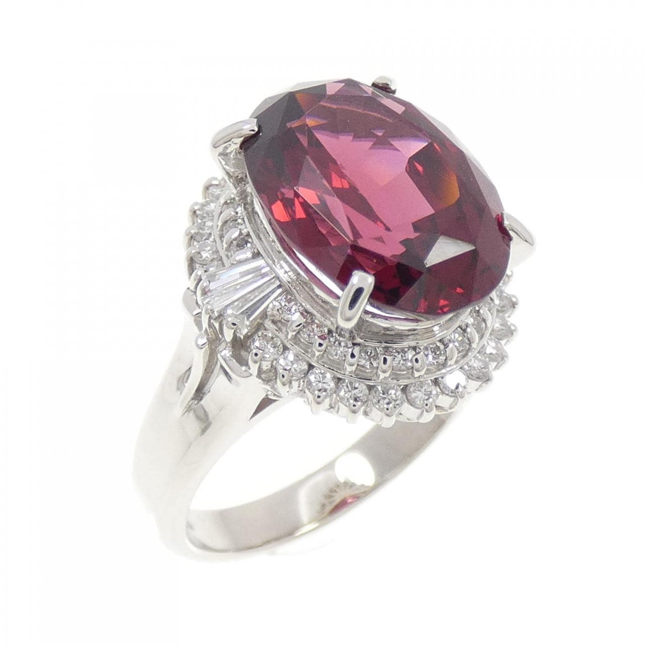 PT900 ガーネット リング 6.94CT