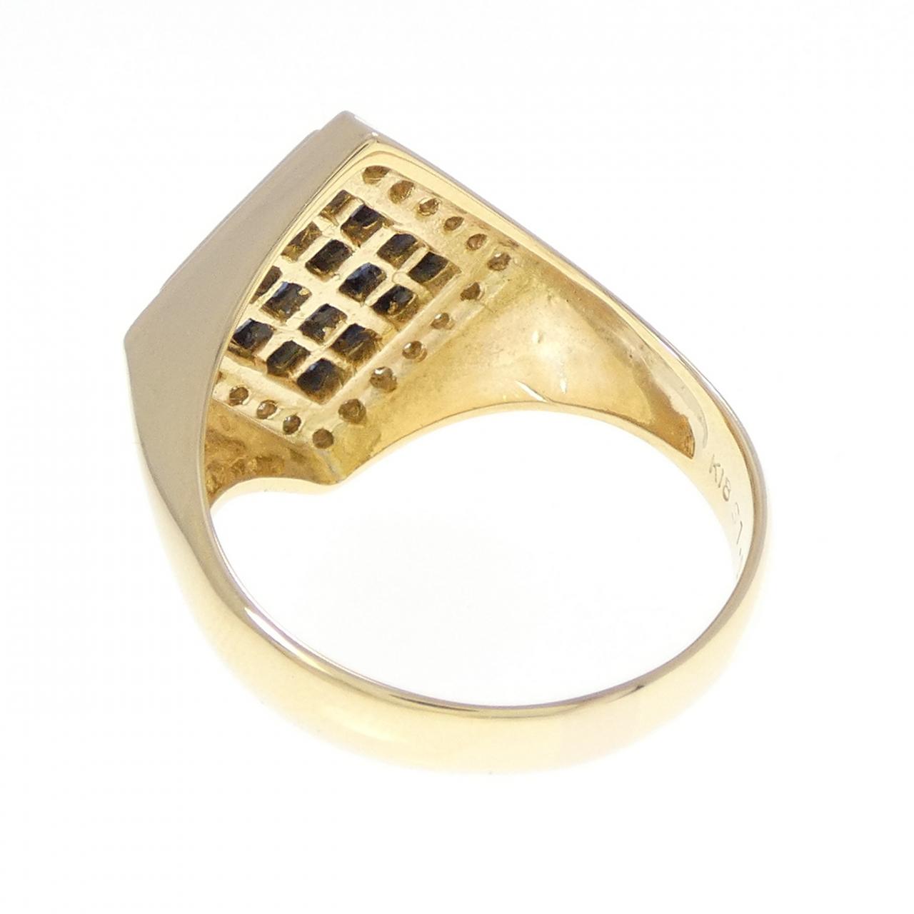 K18YG サファイヤ リング 1.01CT